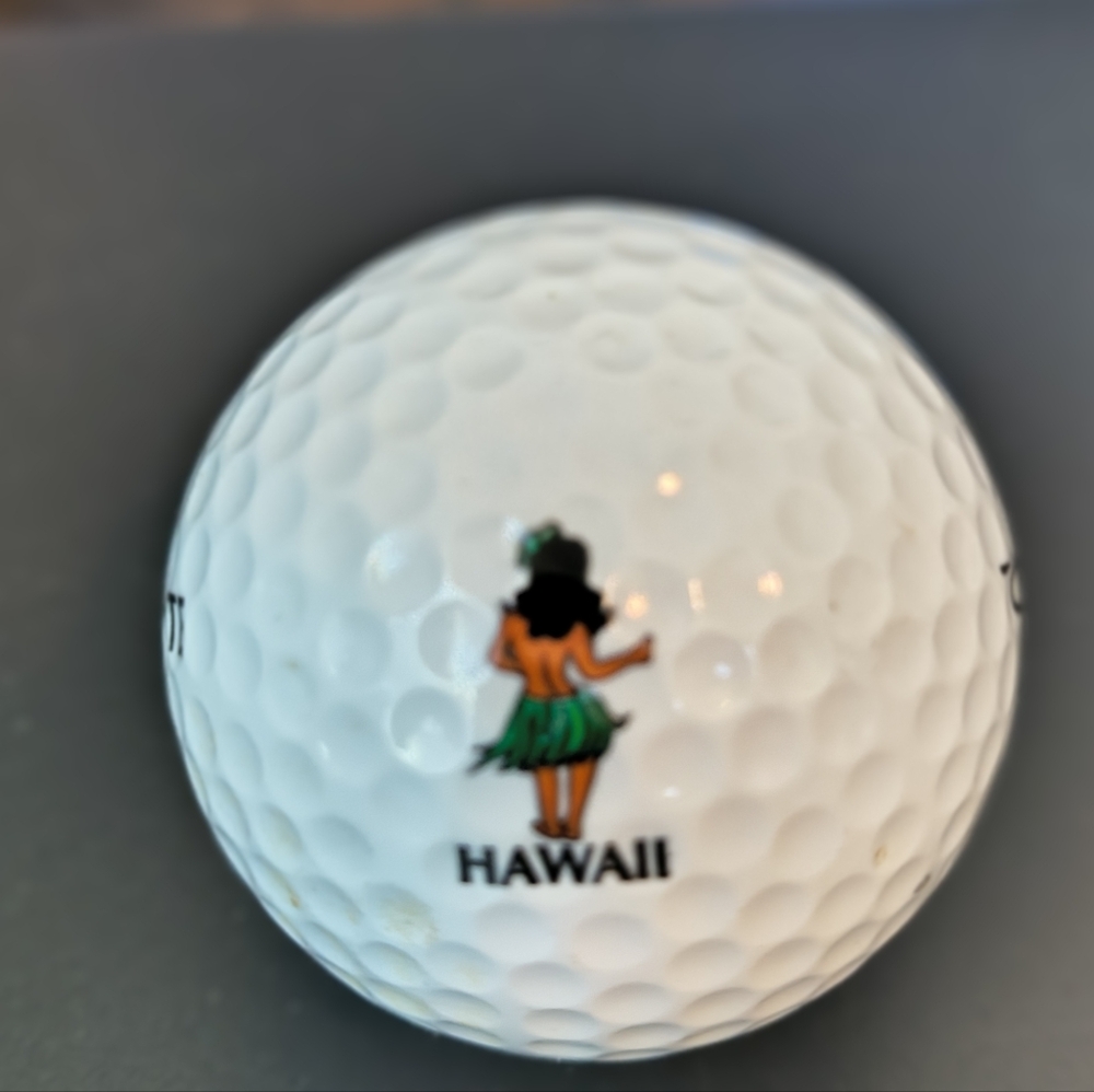 Top Flite 1 Hawaii Hula Dancer Lady Logo Golf Ball XL More Roll